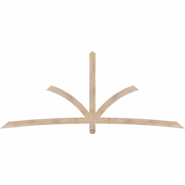 Ekena Millwork Davenport Smooth Timber Gable Bracket, Douglas Fir, 108"W x 45"H x 1 1/2"D x 3 1/2"F, 10/12 Pitch GBW108X45X0204DAV00SDF - main